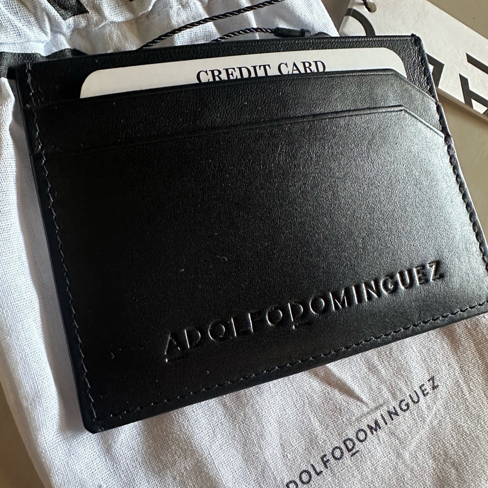Adolfo Dominguez Leather Card Holder Wallet - Picture 3 of 9